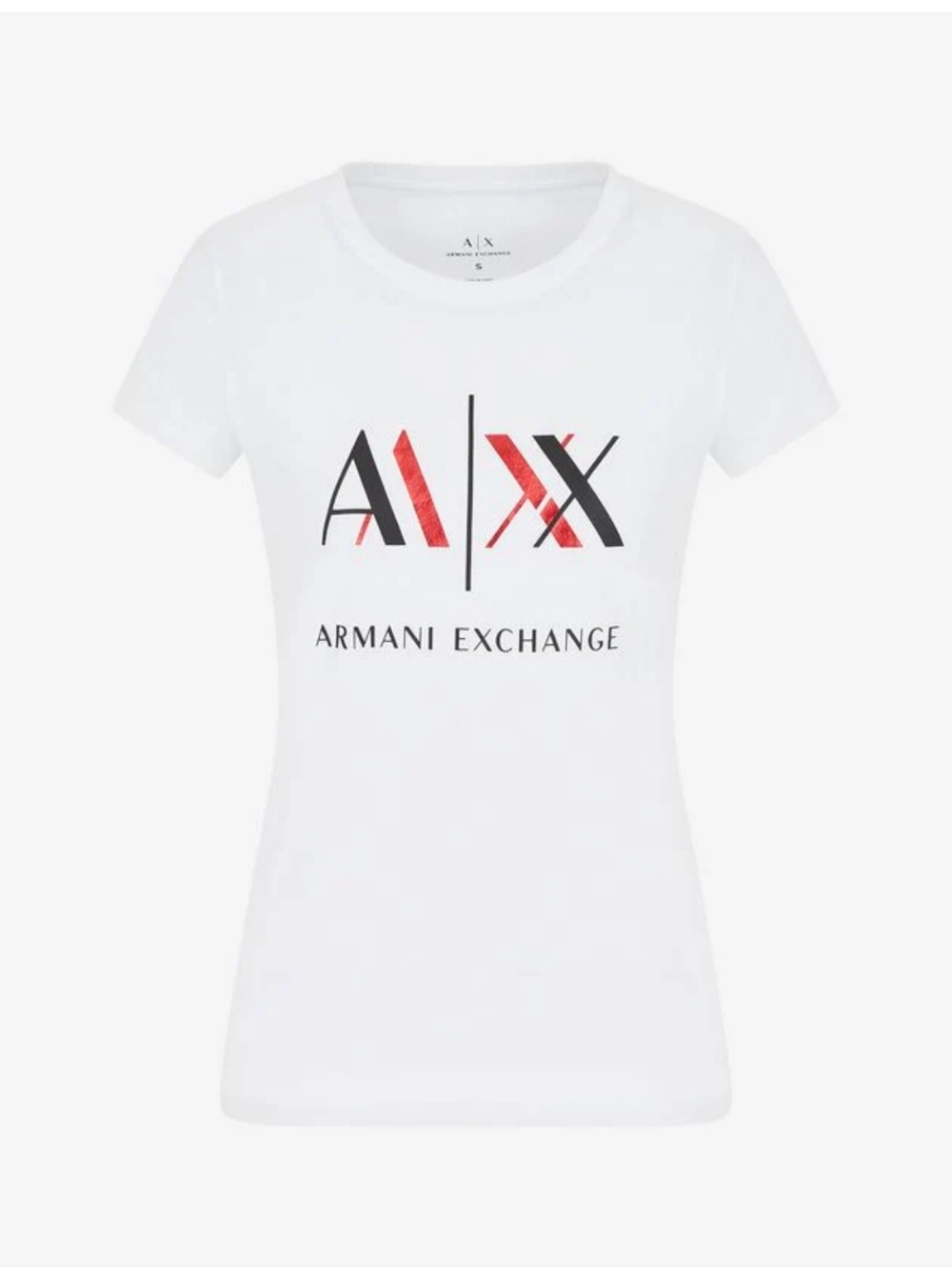Armani Exchange ✨️ White Cotton Logo Women's T-Shirt Size XS